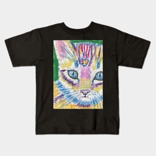 Colorful kitten cat Kids T-Shirt